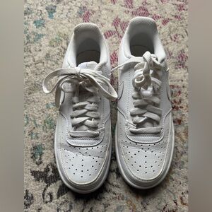 Nike White Lace-Up Sneakers